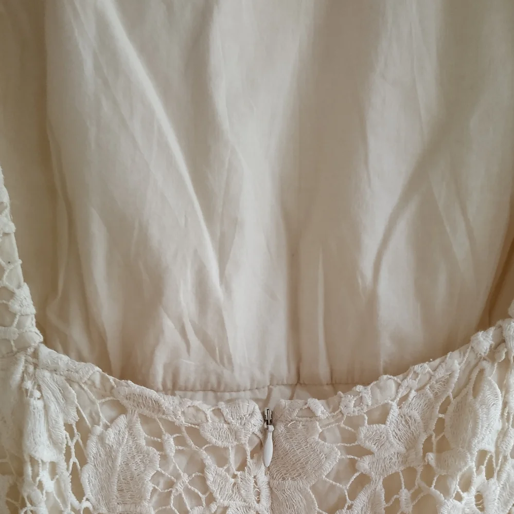 ZARA crochet lace open back sheath dress - Picture 7 of 17